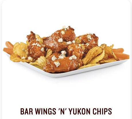 BAR WINGS 'N' YUKON CHIPS 