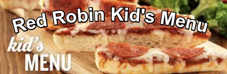 Red Robin Kids Menu